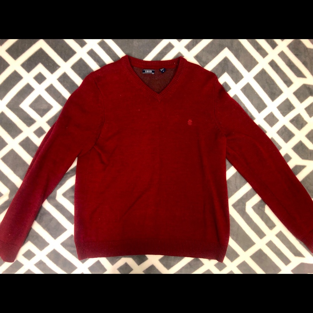 IZOD Sweater, Red - M